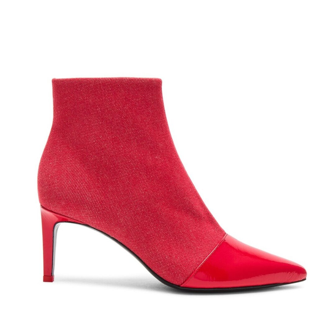 Rag & Bone Beha Pointy Toe Red Boot Size 38/8 - image 1